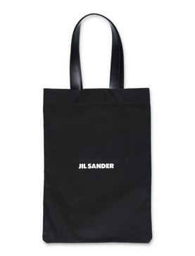 Jil Sander Logo Printed Large Flat Shopper Bag