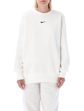 Nike Logo Embroidered Oversized Crewneck Sweatshirt