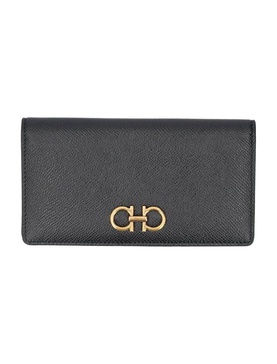 Ferragamo Gancini Logo Plaque Continental Wallet