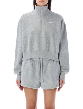 Nike Phoenix Cropped Half-Zipped Sweatshirt