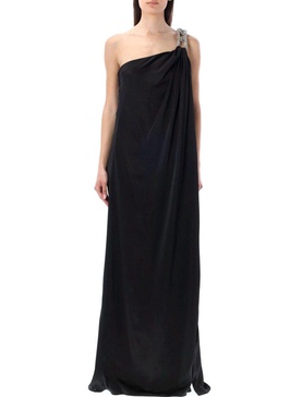 Stella McCartney Chain Embellished One Shoulder Dress