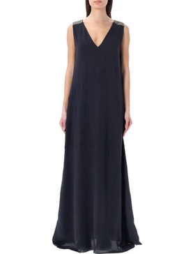 Fabiana Filippi V-Neck Sleeveless Dress