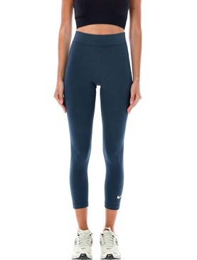 Nike High-Waist Swoosh-Printed 7/8 Performance Leggings