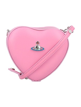 Vivienne Westwood Mini Heart Shaped Orb-Plaque Crossbody Bag