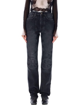 Jean Paul Gaultier Lacing Knee Bonded Jeans