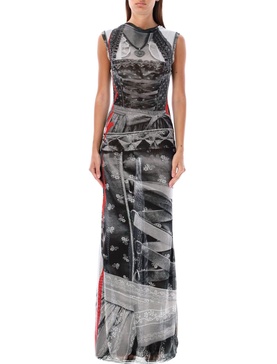 Ottolinger Mesh Maxi Dress Print