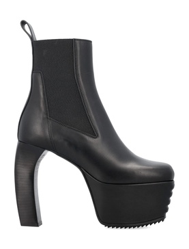 Porterville Beatle Banana leather ankle boots