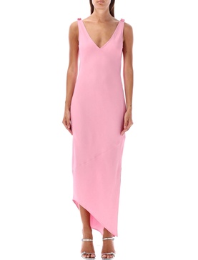 JW ANDERSON Elegant Asymmetric V-Neck Slip Dress