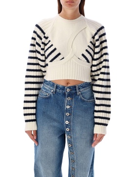 Jean Paul Gaultier Mariniere Cropped Sweater