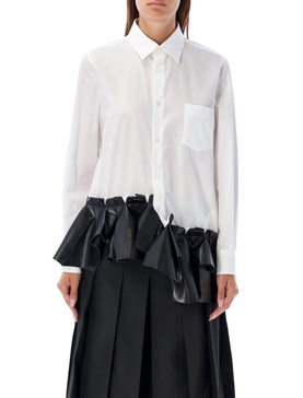 Comme des Garçons Ruffle-Hem Poplin Shirt