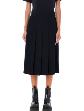 Comme des Garçons Girl Pleated High-Waist Midi Skirt