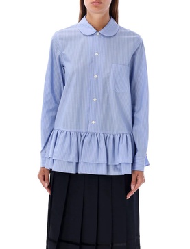 Like boys Girl Ruffled Striped Poplin Shirt