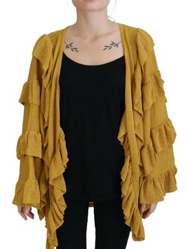 Aniye By Gold Long Sleeves Ruffled Women Cardigan Sweater