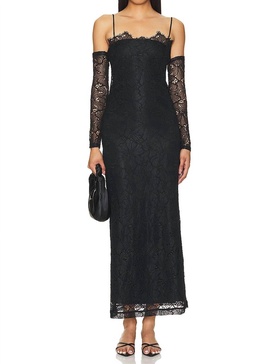 rishell dress in black lace