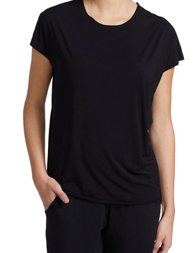 butter oversized tee in black