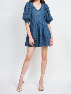 sere mini dress in denim