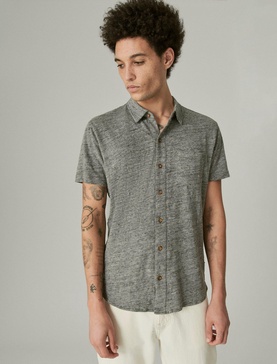 mens linen button up shirt