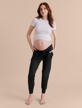 under the belly french terry maternity jogger pant