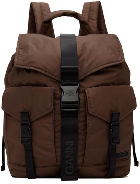 Burgundy Tech Backpack