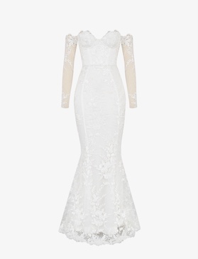 Isabelle floral-lace bridal gown