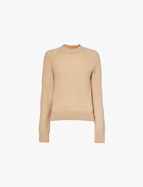 Texas round-neck wool-blend jumper