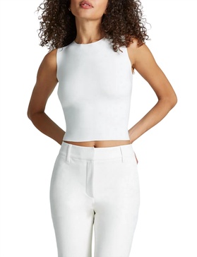 neoprene ceo shell top in white