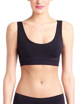 minimalist tank bra in black