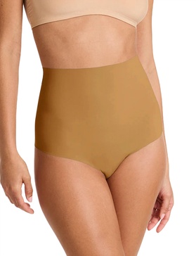 classic control thong in caramel