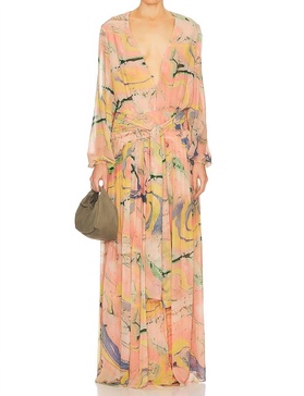 diane dress in watercolor