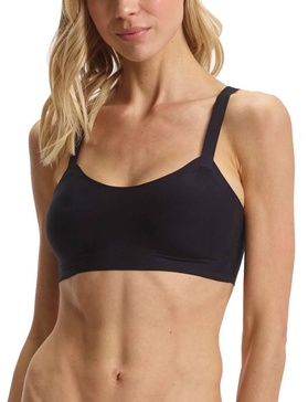 butter soft support adjustable bralette in black