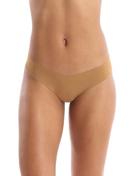 low rise thong panty in caramel