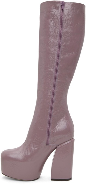 Purple Platform Boots