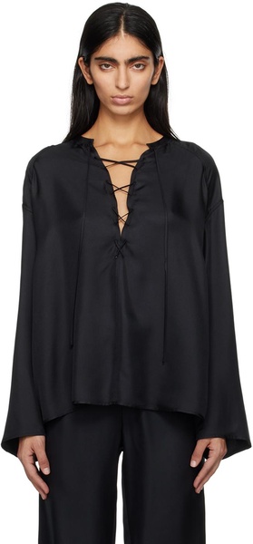 Black Zamia Blouse