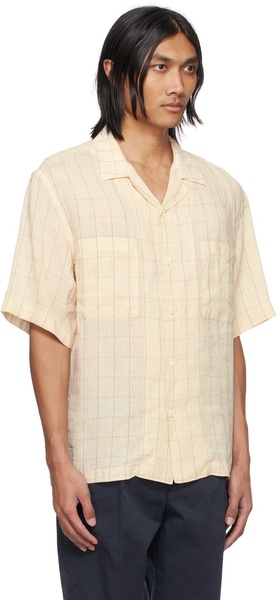 Beige Check Shirt