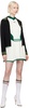 White & Green Draped Tennis Minidress