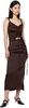 Brown Ruched Camisole