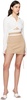 Beige Cutout Miniskirt