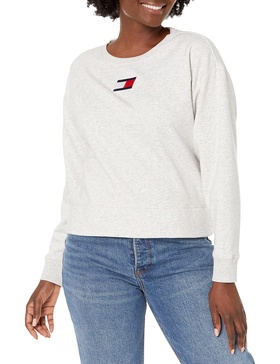 Tommy Hilfiger Long Sleeve Logo Pullover Sweatshirt Women's