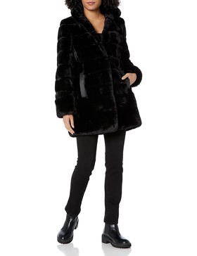 Jones New York Women's Luxurious Faux Fur Coat