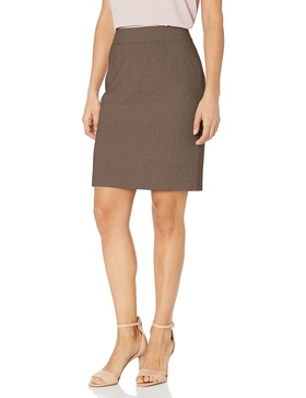 Calvin Klein Women's Classic Fit Straight Lux Suit Skirt (Regular and Plus Size)