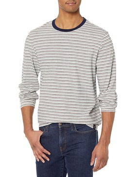 Lucky Brand Men's Long Sleeve Indigo Multi Crew Tee