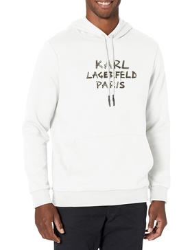 KARL LAGERFELD Men's Color Block Solid Pullover