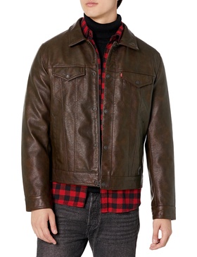 Levi's Men's Faux Leather Classic Trucker Jacket