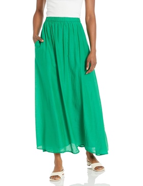 Velvet by Graham & Spencer Women's Mariela Silk Cotton Voile Ankle Length Skirt