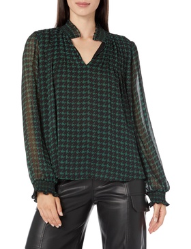 KARL LAGERFELD Women's Houndstooth Blouse