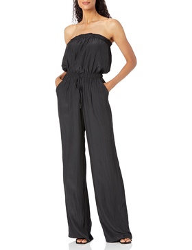 Ramy Brook Womens Selma Strapless Tech JumpsuitJumpsuit