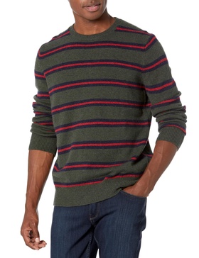 Brooks Brothers Men's English Lambswool Long Sleeve Crew Neck Sweater