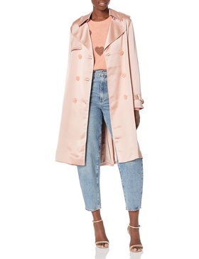 Trina Turk Women's Satin Trench Coat