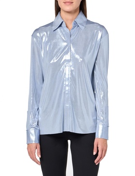 Norma Kamali Women's Nk Shirt W/Collar Stand