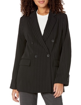 DKNY Women's Double-Breasted Oversized Everyday Blazer